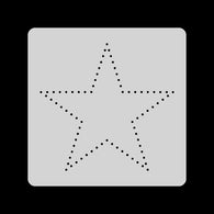 4"x4" Stitching Stencil - Star