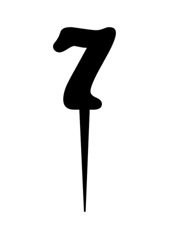Cake Topper - Fat Number - 7