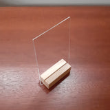 2mm Clear Acrylic Plaque - Rectangle A6