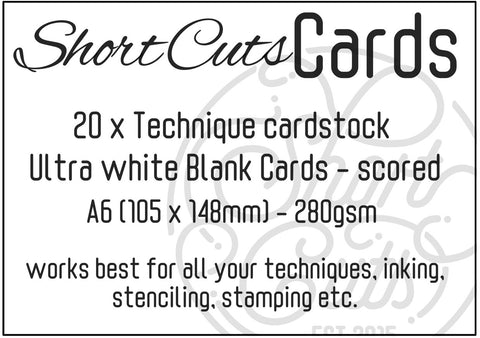 Technique A6 Blank Cards 20pcs
