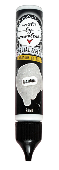 Art by Marlene - Special Effect Metallic Paint & Glamour Glitter - Diamond 28ml