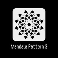4"x4" Mandala Stencil 3