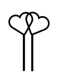 Cake Topper - Hearts