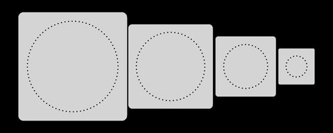 Stitching Stencil - Circle Set (1",2",3",4")