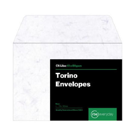 C6 Torino Envelopes - Lilac (10's)