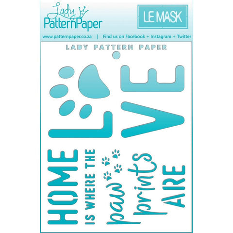 Lady Pattern Paper - Pawfect Collection Stencil - Love