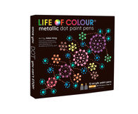 Life Of Colour - Metallic Dot Pen Dual Tip 5mm (12pens)