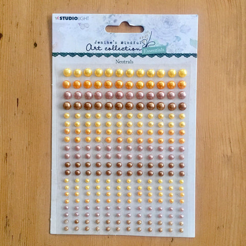 Studio Light - Essentials Self Adhesive Pearls - Warm Colours nr.4