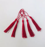 Bookmark Tassels - Rouge Red 130mm (5pcs)