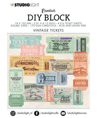 Studio Light - DIY Block - Vintage Tickets nr.01