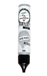 Art by Marlene - Special Effect Metallic Paint - Silver Plated 28ml